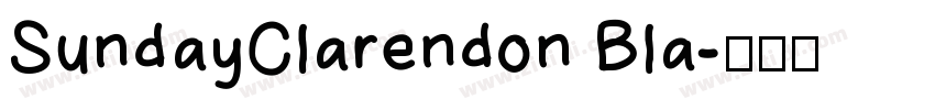SundayClarendon Bla字体转换